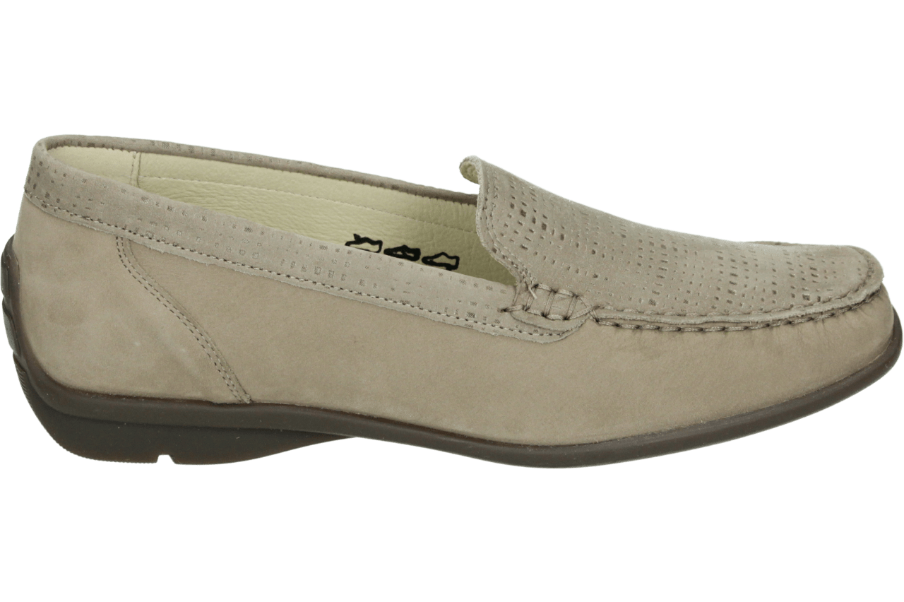 Waldläufer Dames Instapper - 431000-303-060 Beige - Wijdte H - Maat 4 (37)