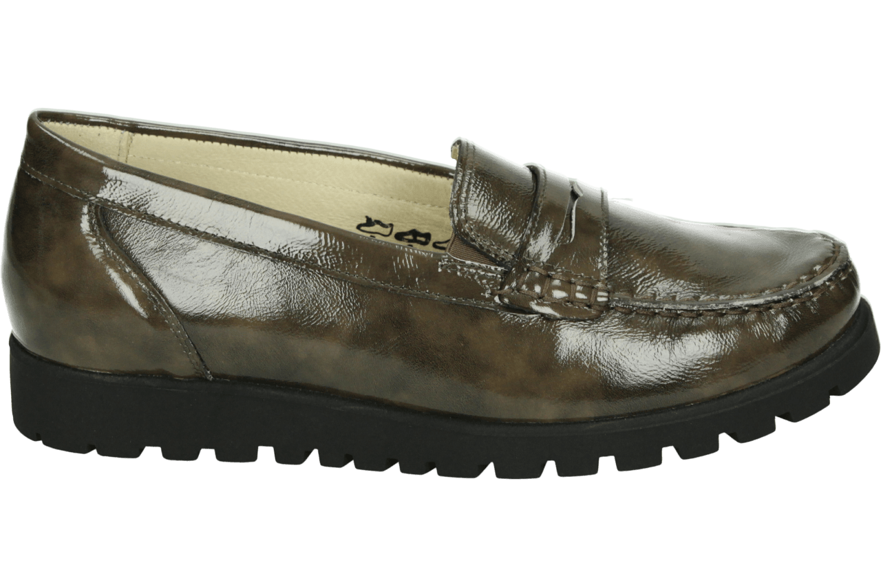 Waldlaufer -Dames - taupe donker - ballerina's & mocassins - maat 40
