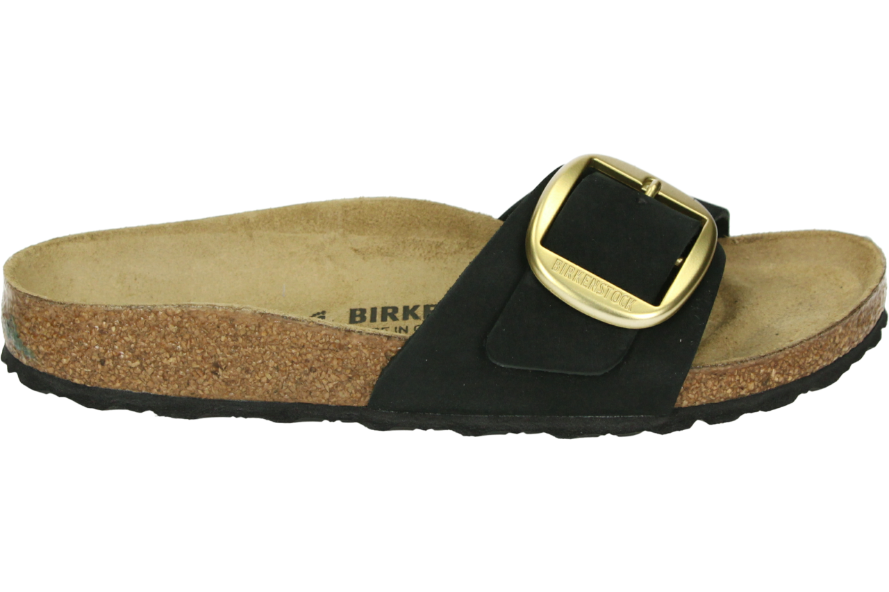 Birkenstock MADRID BIG BUCKLE NUBUK BLACK - alle