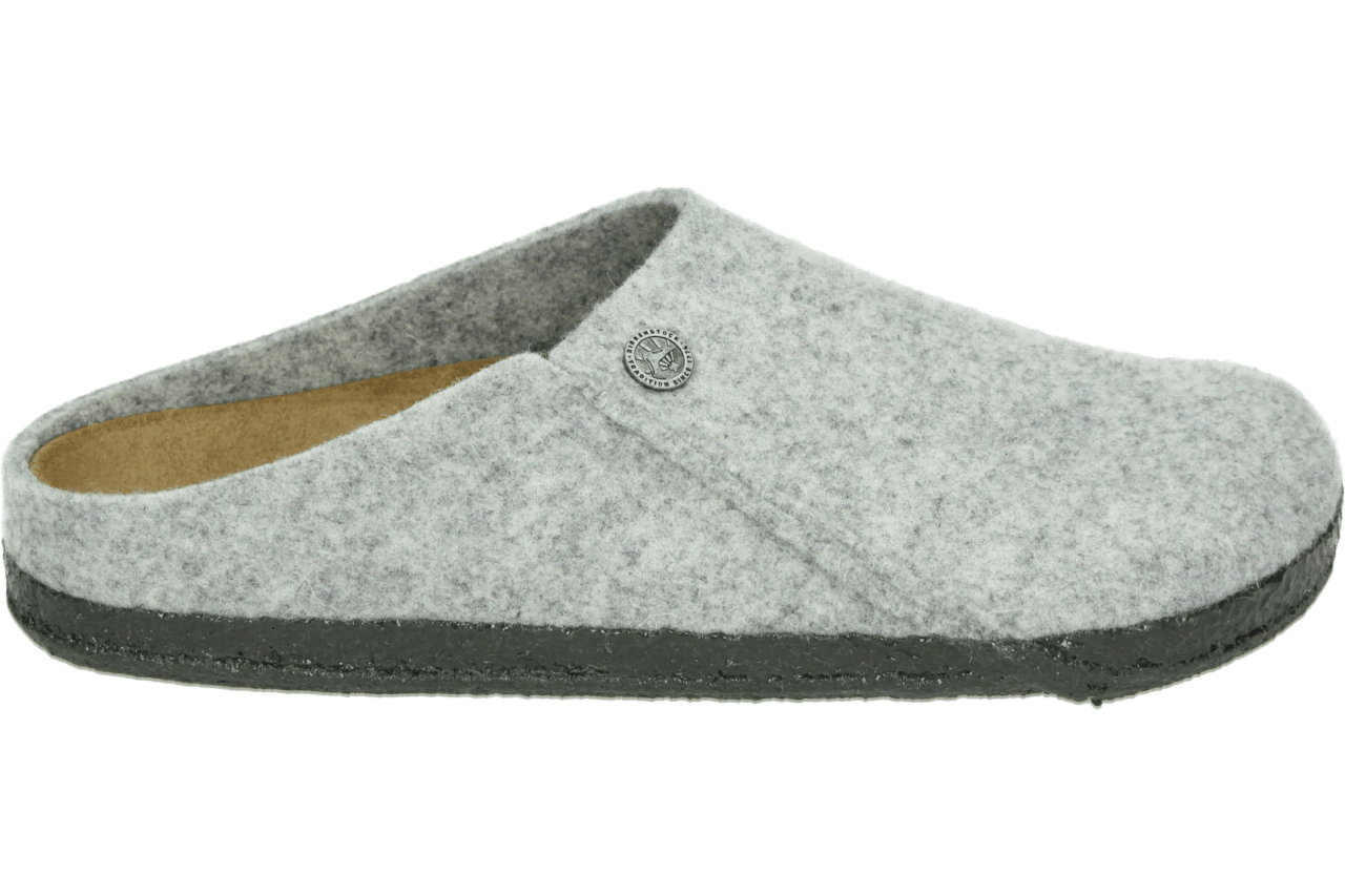 Birkenstock Zermatt Pantoffels Light Grey Regular-fit | Grijs | Wolvilt | Maat 38