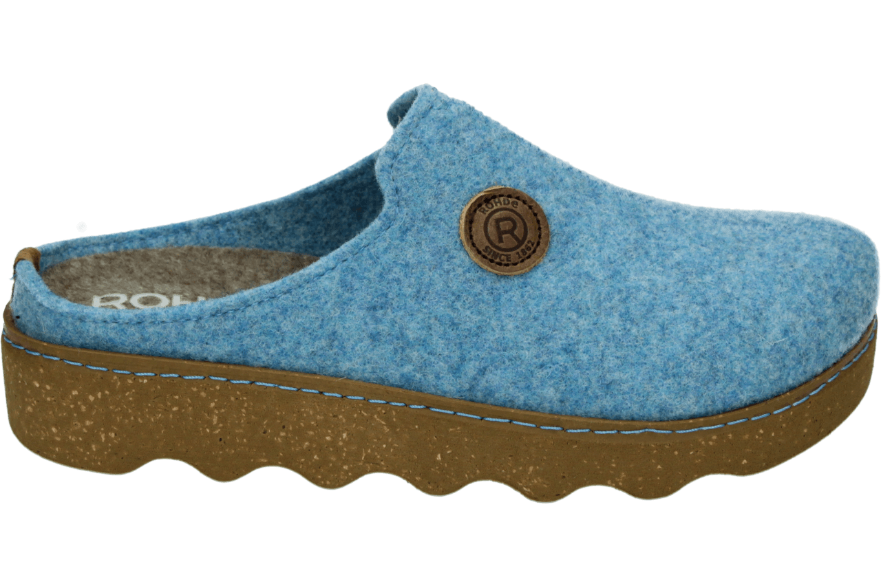 Rohde 6120-51 dames pantoffel (open hiel) maat 41 blauw