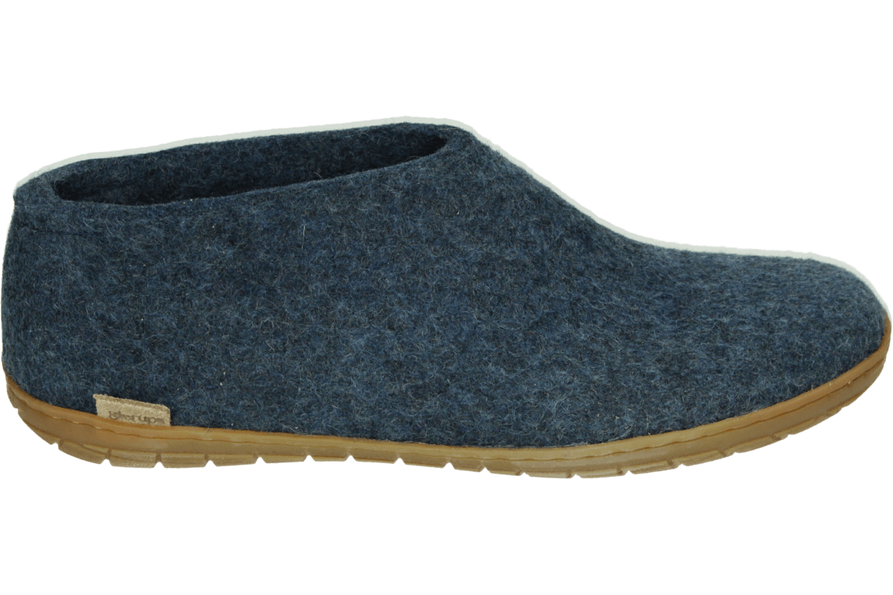 Glerups Schoen met rubber zool-Blauw-46