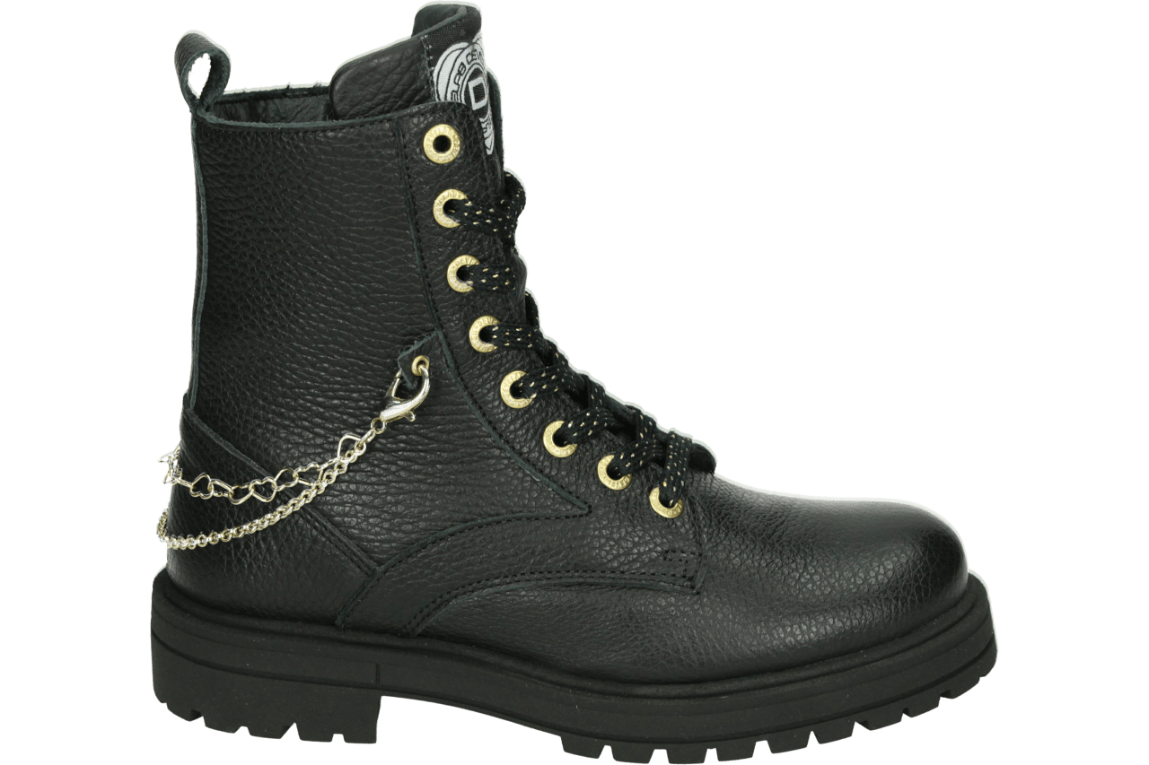 Develab 42966 922 Meisjes Veterboots - Zwart - 39