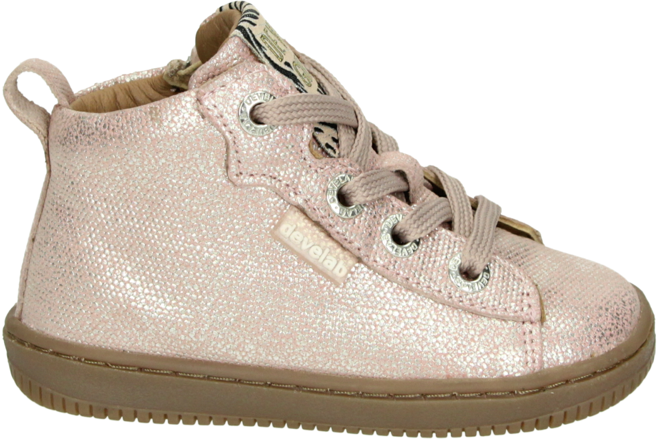 Develab 44350 471 Old Pink Meisjes Klittenbandschoenen - Roze - 21