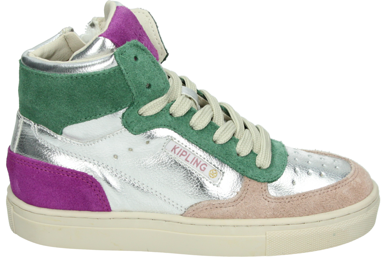 Kipling ERICA A - meisjes sneakers - Zilver - sneakers maat 30