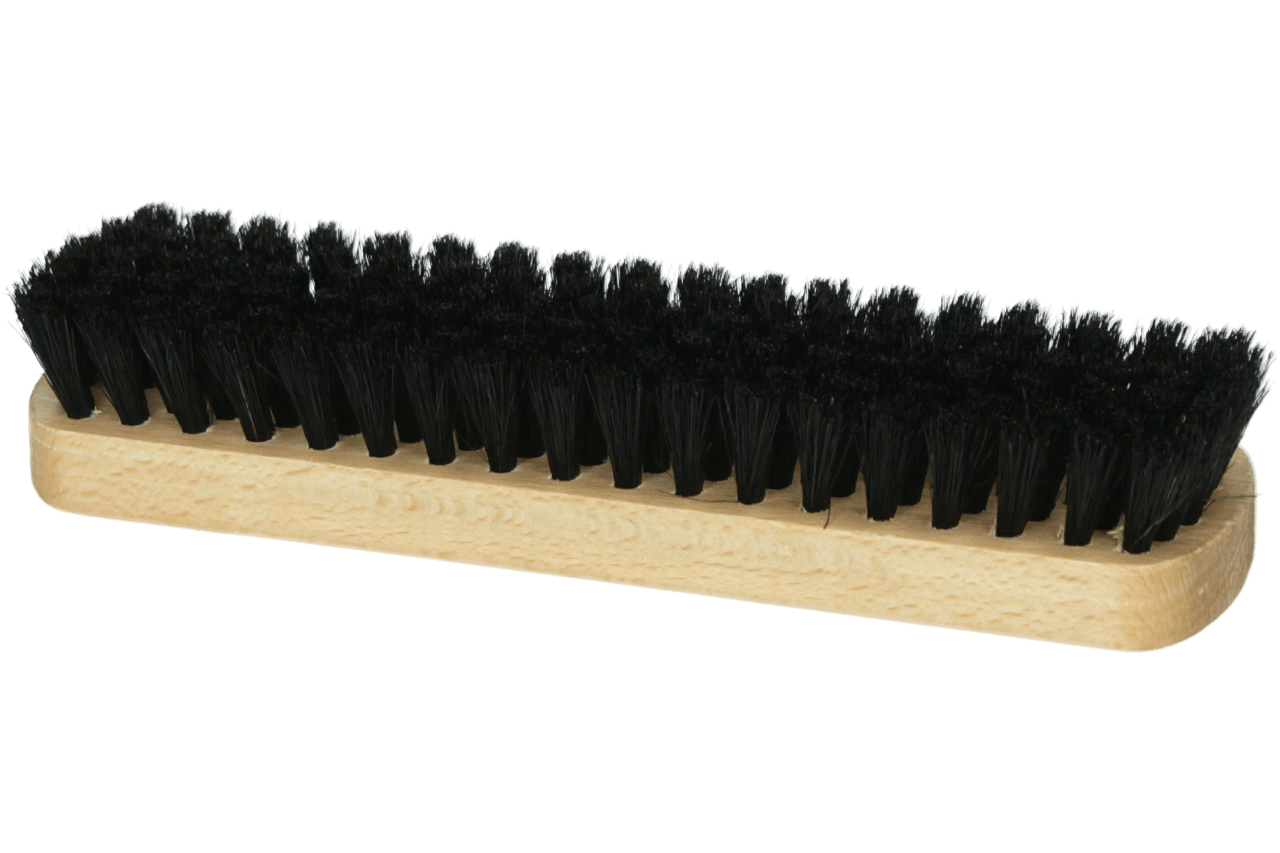 Care4Shoes Uitwrijfborstel Zwart 18CM - alle