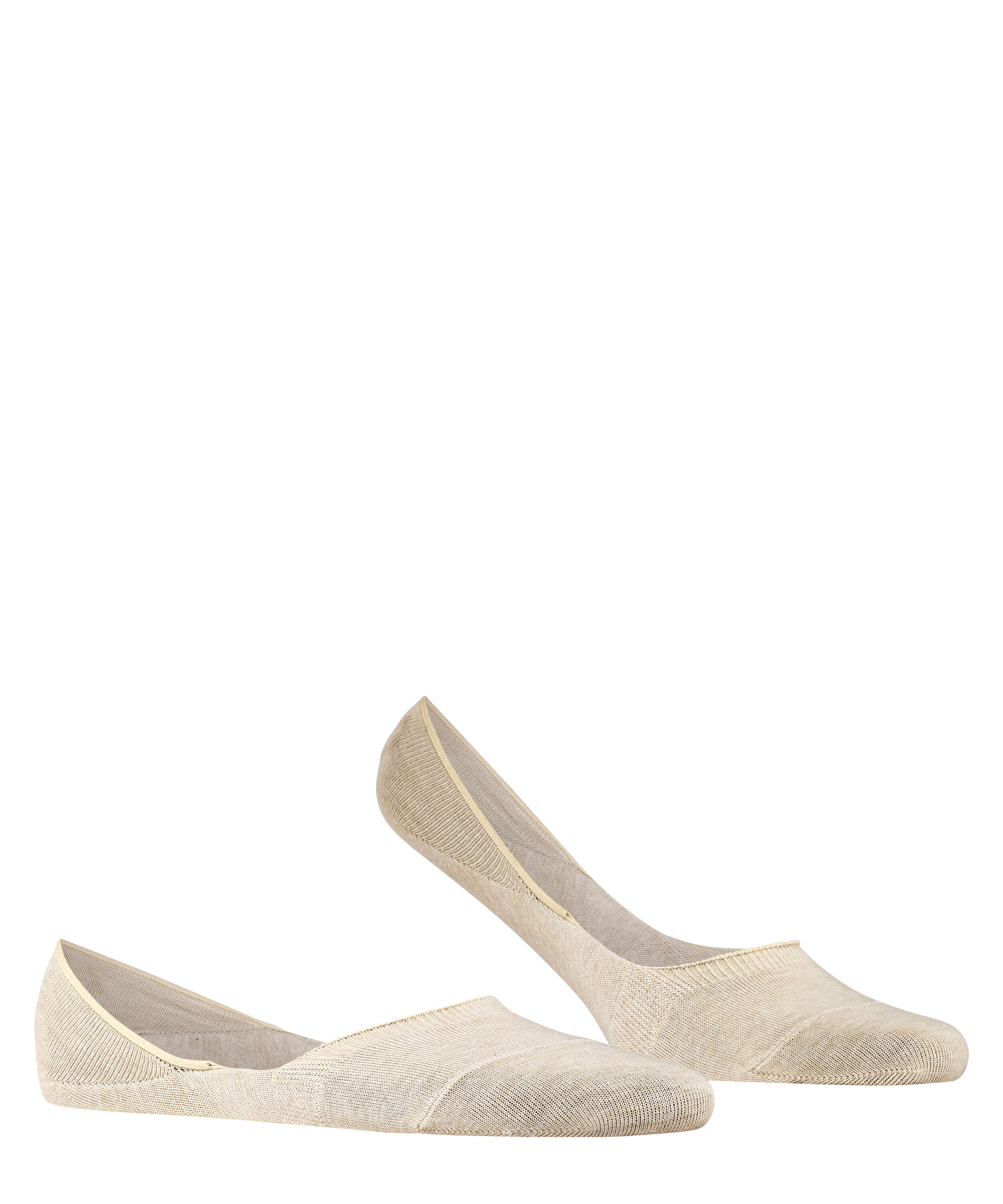 FALKE Step Medium Cut Box onzichtbare antislip kousenvoetjes duurzaam katoen footies heren beige - Maat 41-42