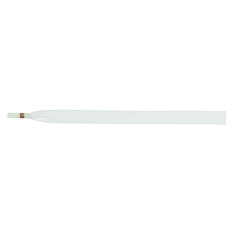 1 paar 8 - 9 mm x 120 cm witte platte Sport schoenveters - Ringpoint 63