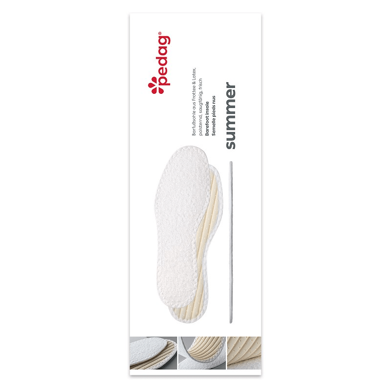 Pedag Summer  Inlegzolen - Maat 41 - wit/beige